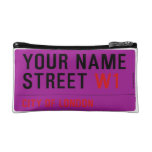 Your Name Street  Cosmetic Bag