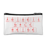 Periodic Table Writer  Cosmetic Bag