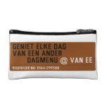 Geniet elke dag van een ander         dagmenu  Cosmetic Bag