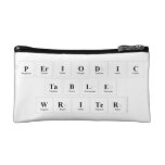 Periodic
 Table
 Writer  Cosmetic Bag