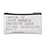 Canyon of chuck norris INFinity 2018 (D'oh)  Cosmetic Bag
