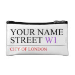 Your Name Street  Cosmetic Bag