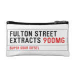 Fulton street Extracts  Cosmetic Bag