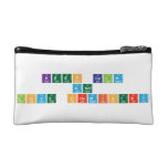 keep calm 
 and 
 love chemistry  Cosmetic Bag