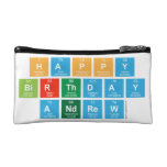 Happy 
 Birthday
 Andrew  Cosmetic Bag