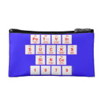 Potvin
 SUCKS
 Since
 1979  Cosmetic Bag