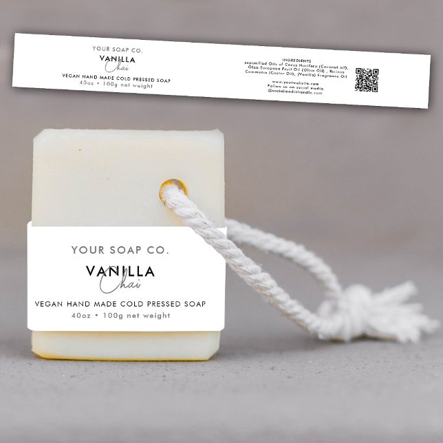 Cosmetic Bar Soap Band Template Product Label Wrap (Creator Uploaded)