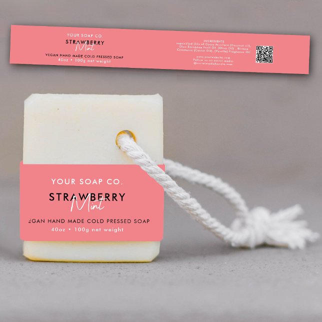 Cosmetic Bar Soap Band Template Product Label Wrap (Creator Uploaded)