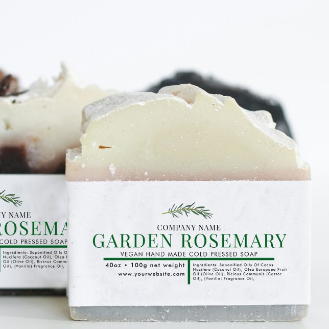 Cosmetic Bar Soap Belly Band Label Wrap Rosemary (Cosmetic Bar Soap Belly Band Label Wrap Rosemary)