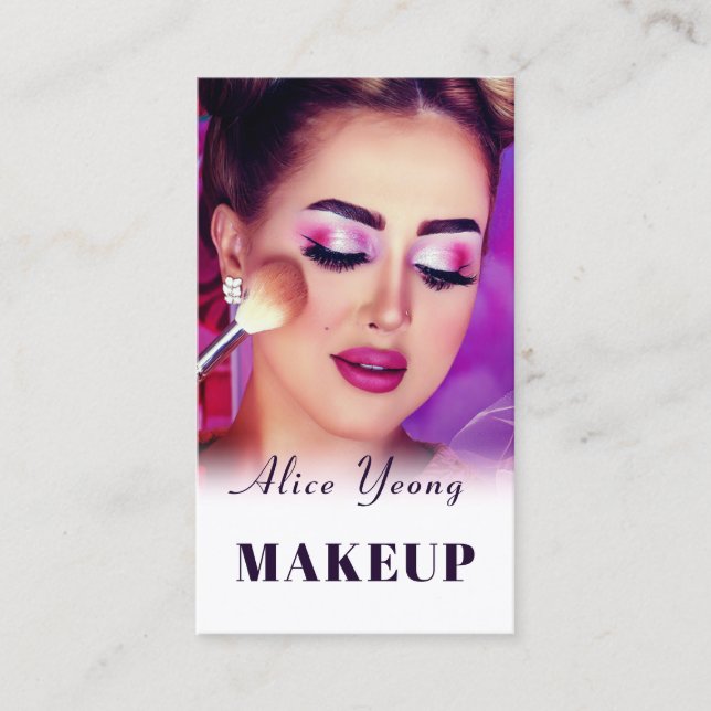 Cosmetic beauty face business card (Front)