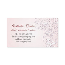 Cosmetic, beauty & make up center business card