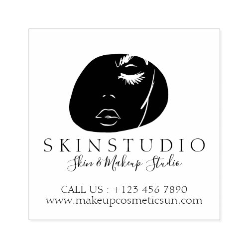 Cosmetic Clinic Facial Treatment Beauty Studio Rubber Stamp
