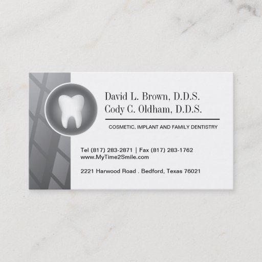Customizable Cosmetic Dentistry Business Card