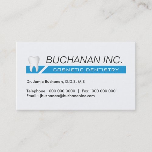 COSMETIC DENTISTRY BUSINESS CARD