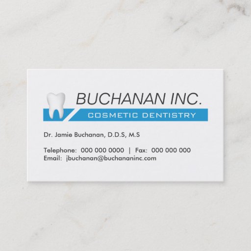 Customizable COSMETIC DENTISTRY BUSINESS CARD