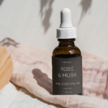 Cosmetic Oil Labels / Dropper bottle with Qrcode