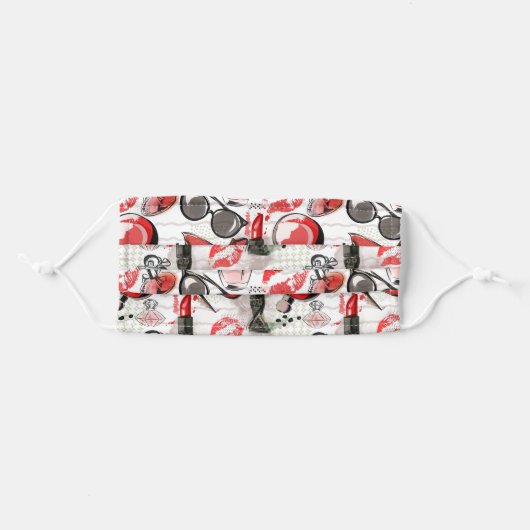 Cosmetic Pattern Face Mask (Front, Folded)