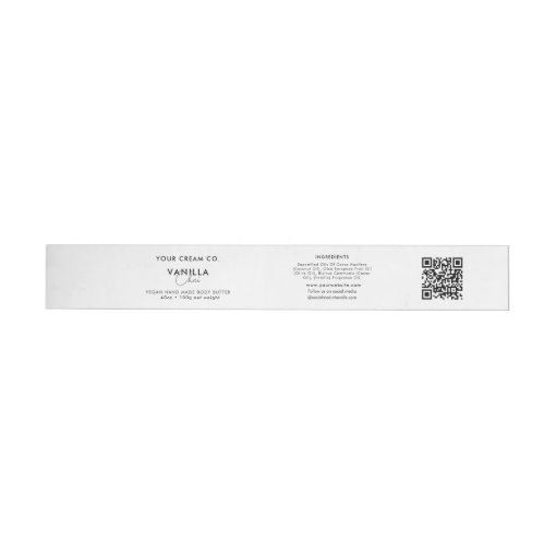 Cosmetic product sticker template skincare label zazzle
