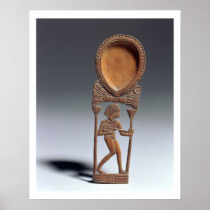 Cosmetic spoon with a figure of a lutenist, New Ki Poster