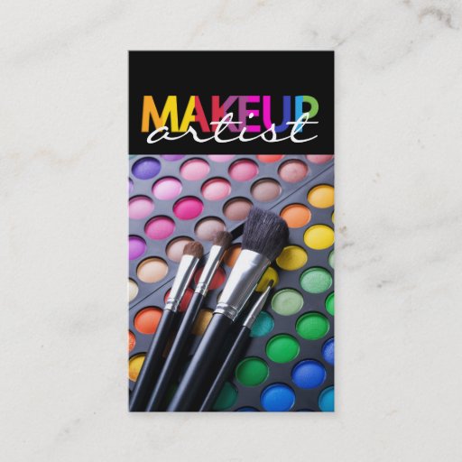 Customizable COSMETICS AND MAKEUP BUSINESS CARD