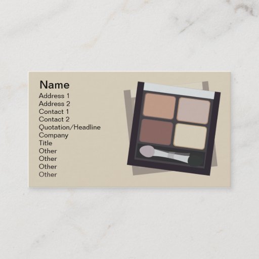 Customizable Cosmetics - Business Business Card Templates