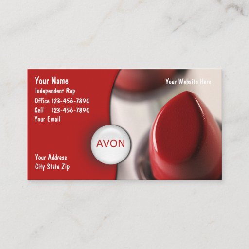 Customizable Cosmetics Business Cards