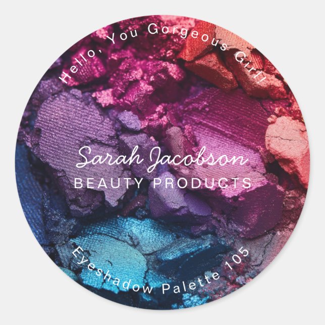 Cosmetics Make-Up Beauty Products Labels (Front)