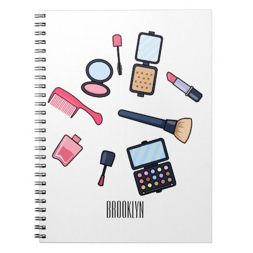 Cosmetics  make_up cartoon illustration notebook