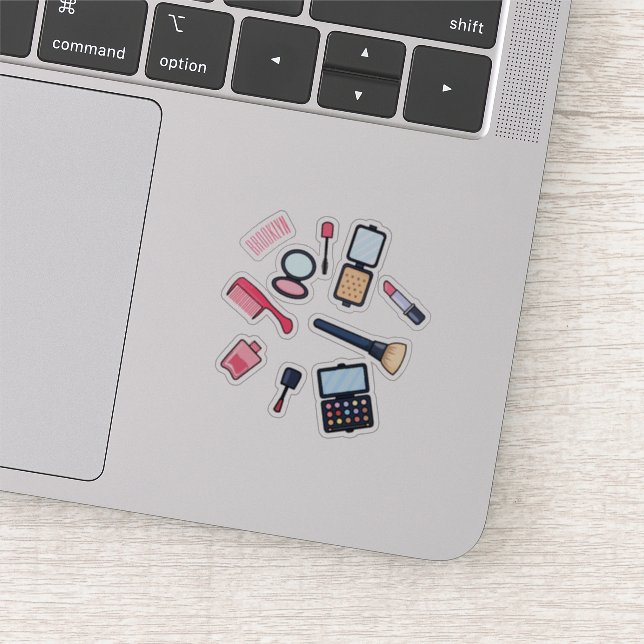 Cosmetics / make-up cartoon illustration sticker (Detail)