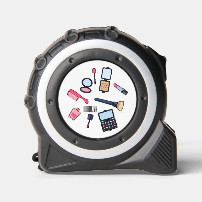 Cosmetics / make-up cartoon illustration tape measure (Front)
