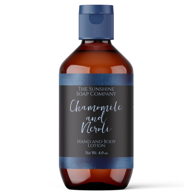 Cosmetics or Soap Packaging Label - Black and Blue (Creator Uploaded)