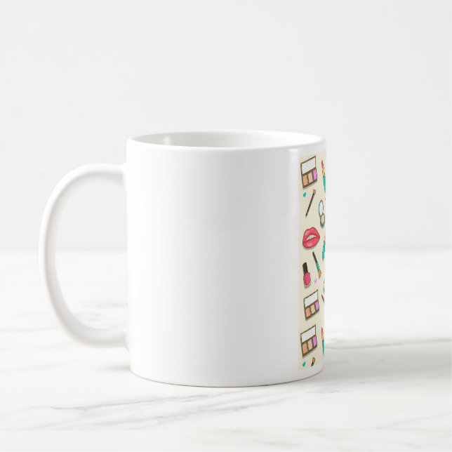 Cosmetics Pattern  Coffee Mug (Left)