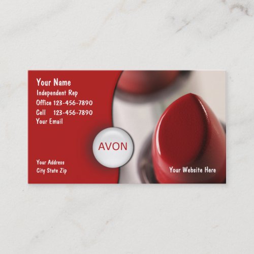 Cosmetics Rep Business Cards