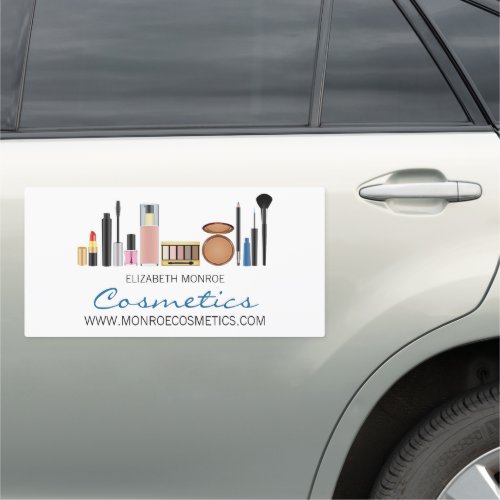Cosmetics Selection Makeup Artist Car Magnet