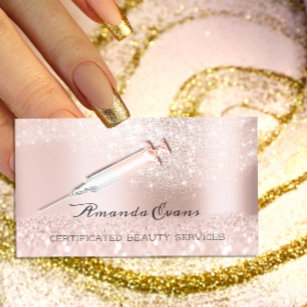 Cosmetologist Botox B12 Injections SPA Rose  Appointment Card