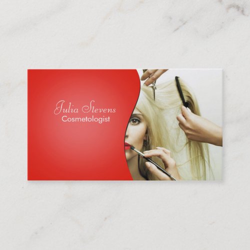 Cosmetologist business card