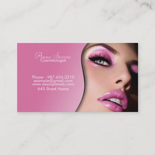 Customizable Cosmetologist business card
