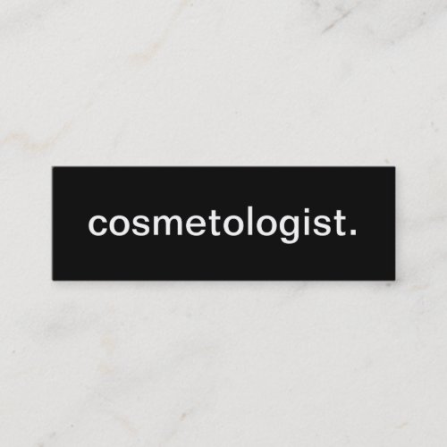 Cosmetologist Business Card