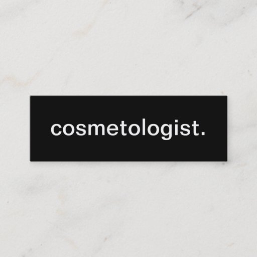 Customizable Cosmetologist Business Card