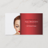 Cosmetologist business card (Back)