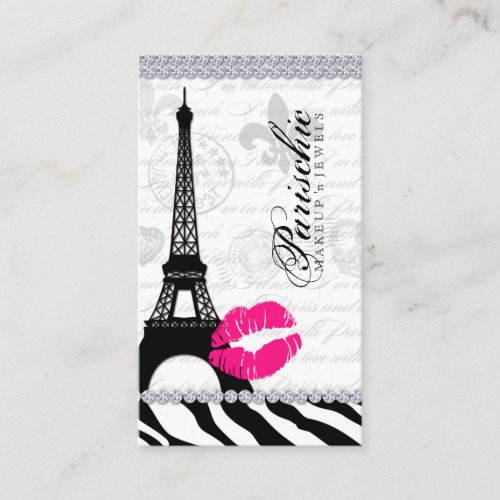 Cosmetologist Business Card Paris Eiffel Tower