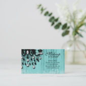 Cosmetologist Business Card Real Estate Makeup (Standing Front)