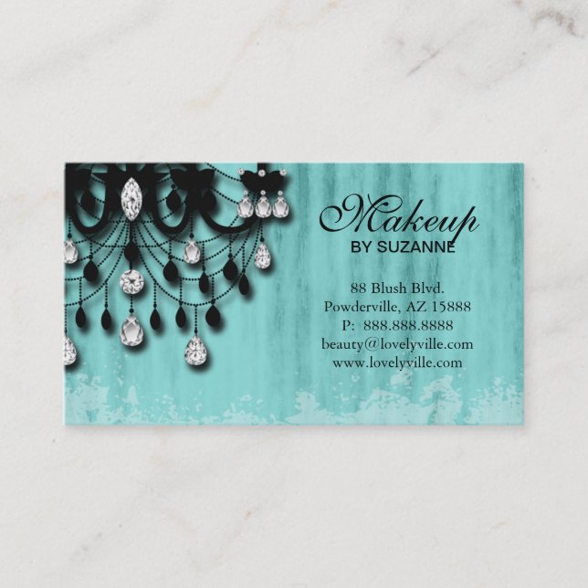 Cosmetologist Business Card Real Estate Makeup (Front)