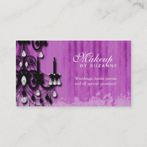 Customizable Cosmetologist Business Card Real Estate Makeup