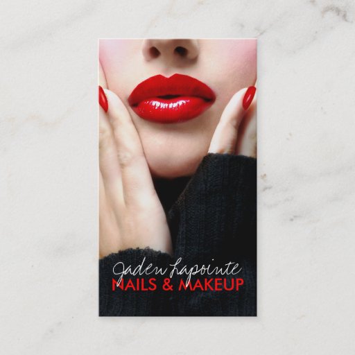 Customizable Cosmetologist Business Card Template