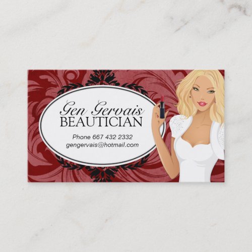 Cosmetologist Business Card Template