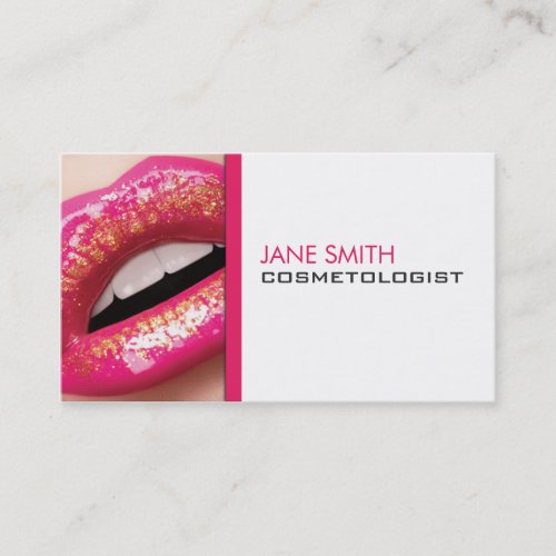 Cosmetologist Cosmetology Make-Up Artist Elegant Business Card