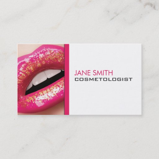 Customizable Cosmetologist Cosmetology Make-Up Artist Elegant Business Card