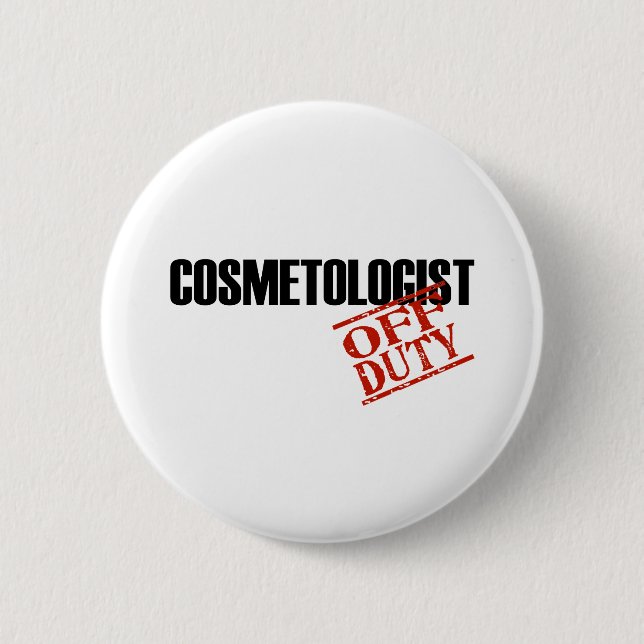 COSMETOLOGIST LIGHT PINBACK BUTTON (Front)