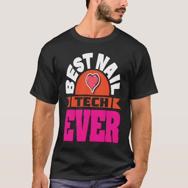 Cosmetologist Nail Polish Designer Manicurist Nail T-Shirt (Front)